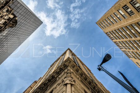 Downtown Houston: Looking up At Rusk and Travis